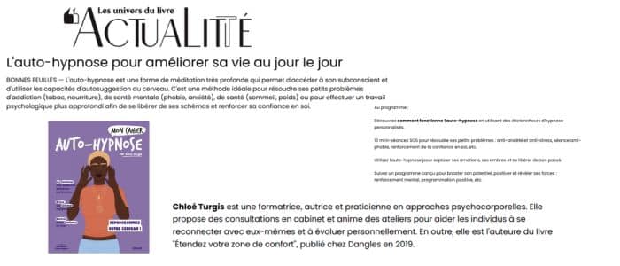 Auto-hypnose (Actualitté)