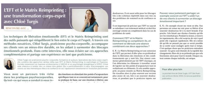 EFT et Matrix Reimprinting (Plantes & Bien-Être)