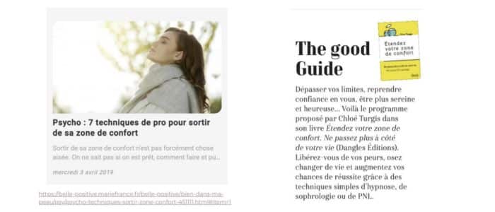 Zone de confort (Marie France)