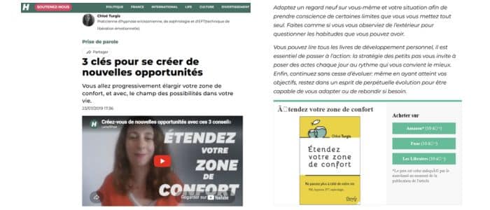 Article et vidéo pour le HuffPost